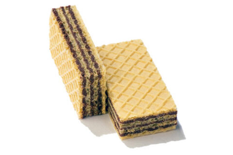 Wafle z kremem kakaowym — packshot produktowy